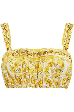 Dolce & Gabbana Top Corto Con Estampado