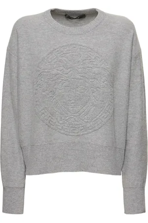 VERSACE Suéter De Punto Con Logo