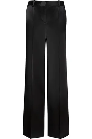 The Row Pantalones Acampanados De Satén