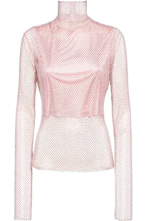Sportmax Top De Malla Decorada