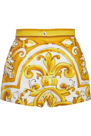 Dolce & Gabbana Shorts De Popelina Estampados
