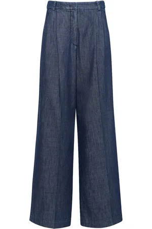 Max Mara Pantalones Anchos De Denim