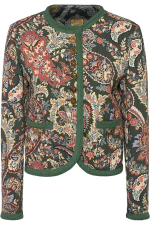 Etro Chaqueta Pespunteada Sin Cuello