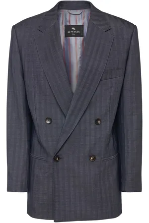 Etro Chaqueta Cruzada De Lana