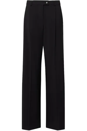 Sportmax Pantalones Anchos De Lana