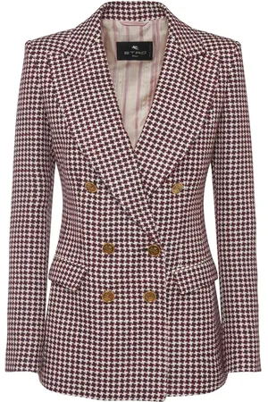 Etro Chaqueta Cruzada De Lana