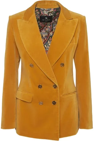 Etro Chaqueta Cruzada De Terciopelo