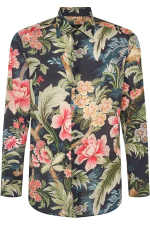 Etro Camisa De Algodón Estampada