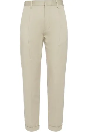 Dsquared2 Pantalones Plisados De Algodón