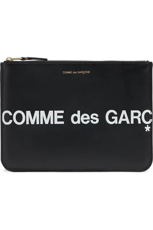 Comme des Garçons Clutch Maxi De Piel Con Logo