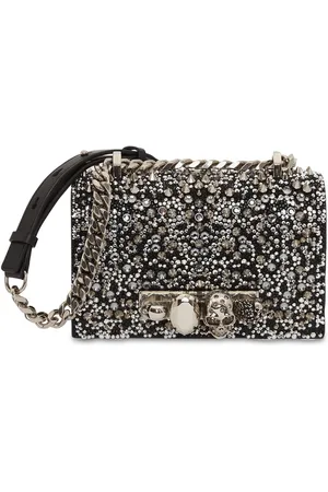 Alexander McQueen Bolso De Hombro Mini Jewelled De Piel