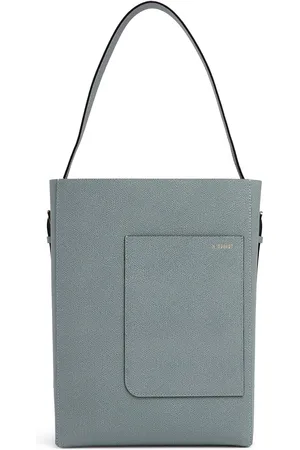 VALEXTRA Bolso Tote Mediano Bucket De Piel De Grano