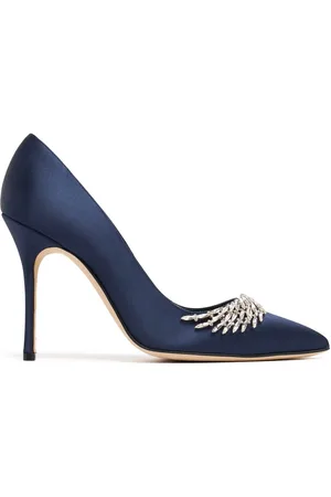 Manolo Blahnik Salones De Satén 105mm
