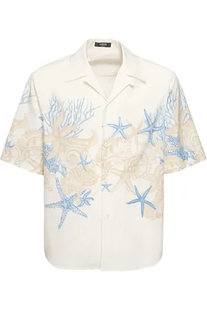 VERSACE Camisa De Algodón Estampada