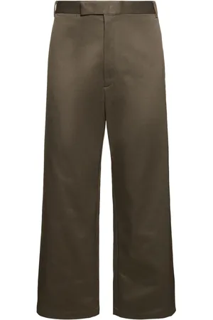 Thom Browne Pantalones Rectos De Algodón