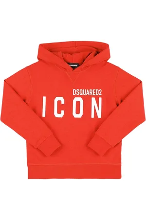 Dsquared2 Sudadera De Algodón Con Estampado Y Capucha