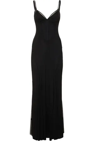 Dolce & Gabbana Vestido Largo De Tul Stretch