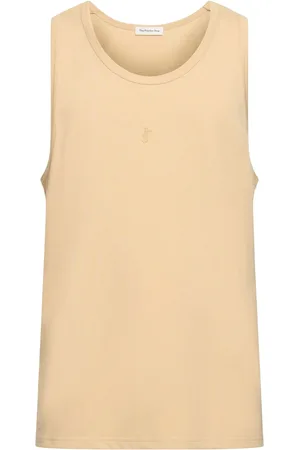 The Frankie Shop Top De Algodón Acanalado Con Logo