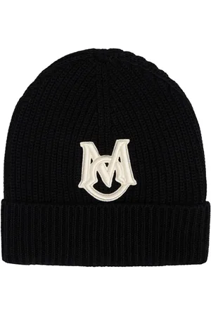Moncler Embroidered Monogram Cotton Beanie