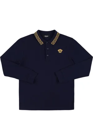 VERSACE Camisa Polo De Algodón Piqué