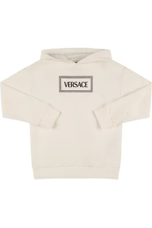 VERSACE Sudadera De Algodón Con Capucha Y Logo