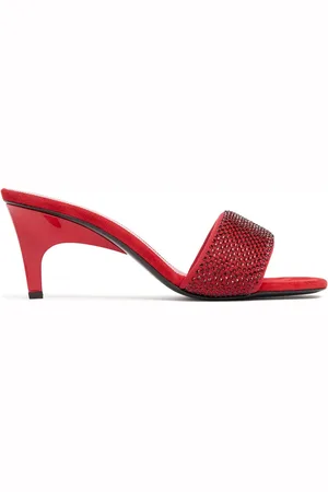 The Attico Mules De Cristal Y Ante 60mm
