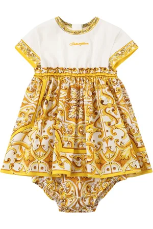 Dolce & Gabbana Vestido Y Braguitas De Algodón Estampado