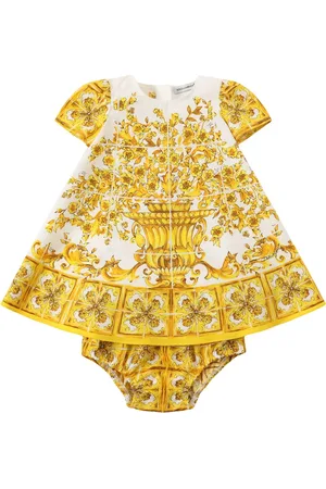 Dolce & Gabbana Vestido Y Braguitas De Algodón Estampado