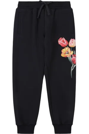 Dolce & Gabbana Pantalones De Algodón Con Estampado Floral