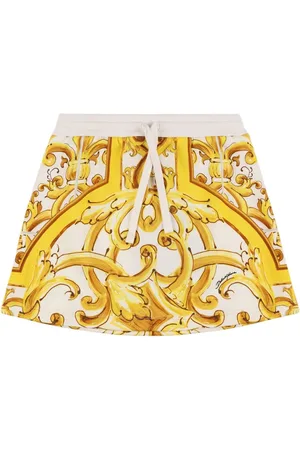 Dolce & Gabbana Falda De Jersey De Algodón Estampada