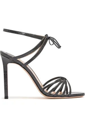 Tom Ford Sandalias De Piel Efecto Cocodrilo 105mm