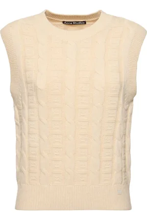 Acne Studios Cárdigan De Punto Grueso De Algodón