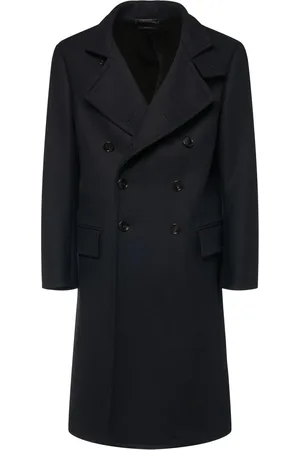 Tom Ford Abrigo De Sarga De Fieltro