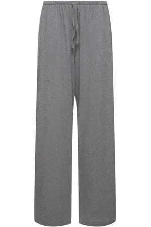 The Row Pantalones Anchos De Jersey De Algodón
