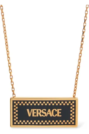VERSACE Collar De Metal Con Logo