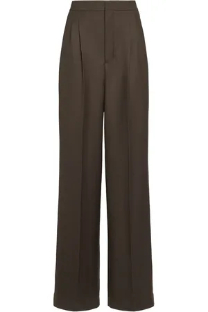 Ami Pantalones Anchos De Lana
