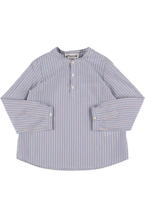BONPOINT Camisa De Popelina De Algodón Estampada