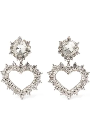 Alessandra Rich Pendientes De Cristales