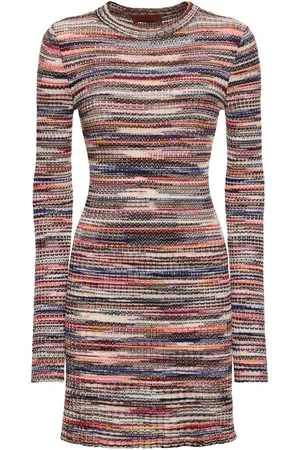 Missoni Vestido Corto De Viscosa Y Lana