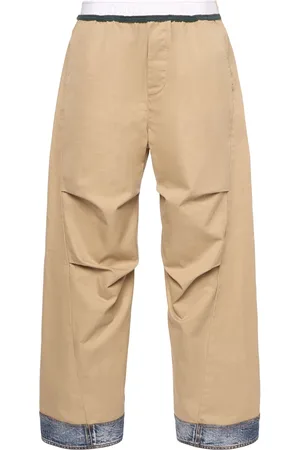 Dsquared2 Pantalones Chino Anchos De Sarga De Algodón