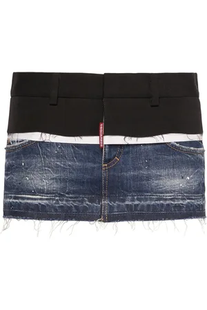 Dsquared2 Minifalda De Denim Y Lona