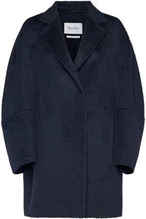 Max Mara Abrigo Corto De Camello Y Mohair