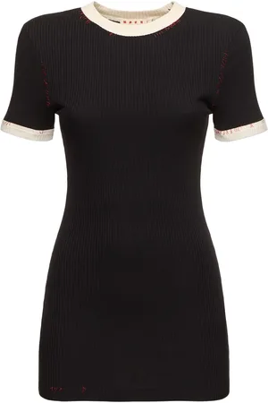 Marni Camiseta De Jersey Acanalada