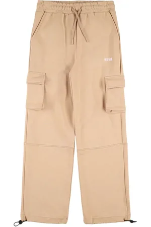Msgm Pantalones Cargo De Algodón
