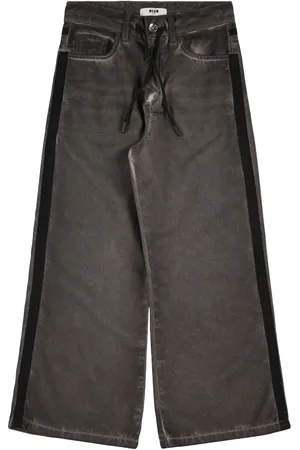 Msgm Pantalones De Drill De Algodón