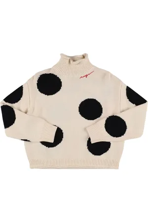 Msgm Suéter De Punto De Mezcla De Lana Con Cuello Alto