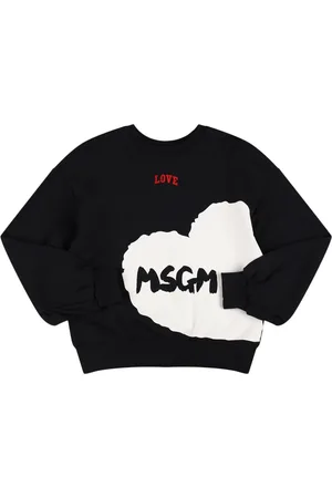 Msgm Sudadera De Algodón Con Logo