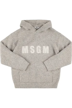 Msgm Suéter De Punto De Acrílico Con Capucha
