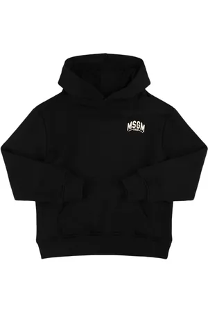 Msgm Sudadera De Algodón Estampado Con Capucha