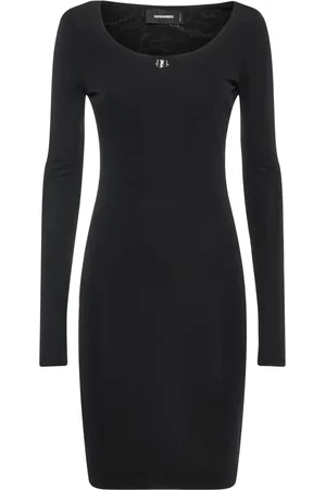 Dsquared2 Vestido Corto De Viscosa Jersey Crepé